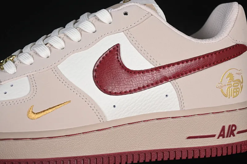 All categories Nk Air Force 1 Air Force series Nk Air Force 1 Low Air Force low-top Nike Air Force 1'07 Low Year of the Horse limited edition beige brown apricot red Air Force 1 low-top casual sneakers NH0601-522